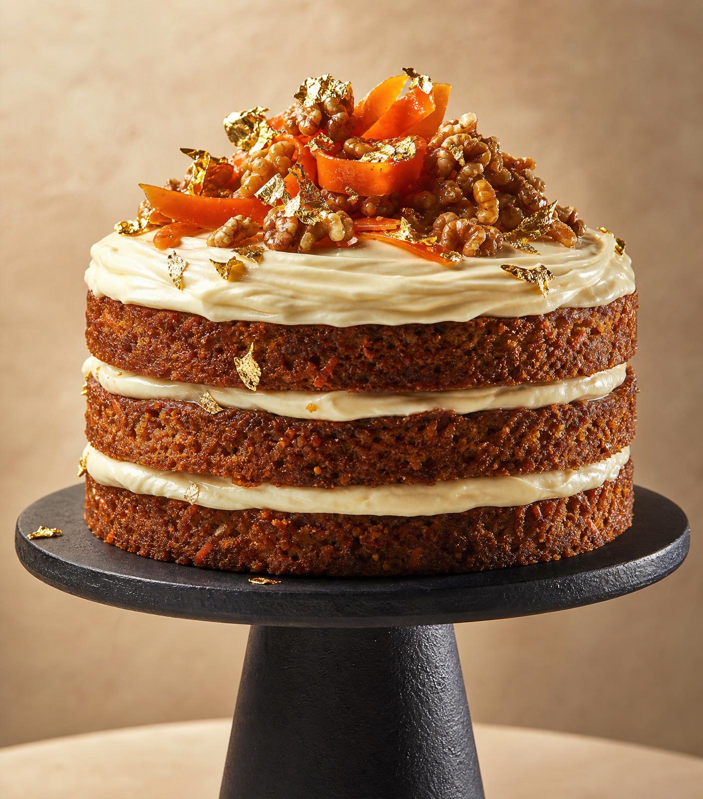 The finished cake, from below, as it deserves